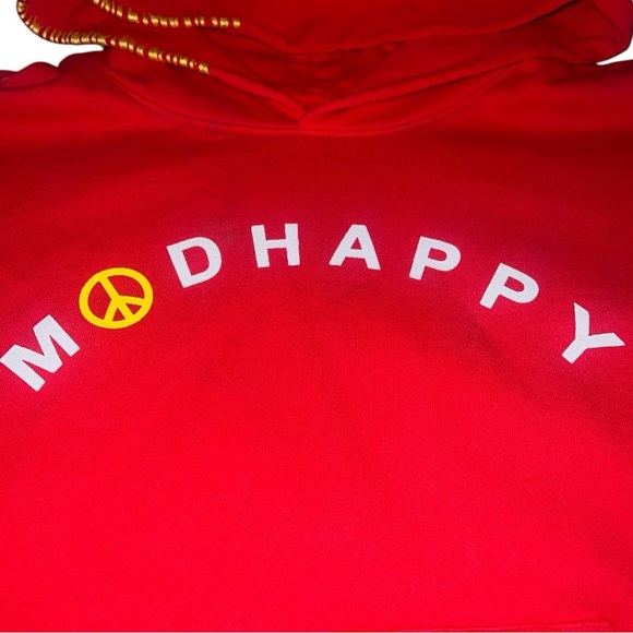MADHAPPY Red Hoodie/Pullover | From the First Drop!!An Original |RARE!! NEW/NWOT - Picture 8 of 11